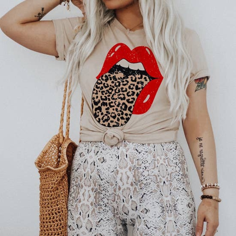 Leopard Tongue Rocker Tee